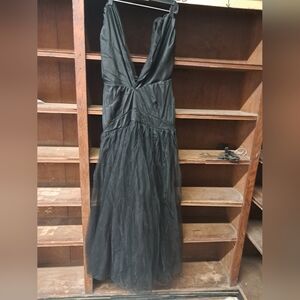 Plus Size Elegant Black Evening Dress